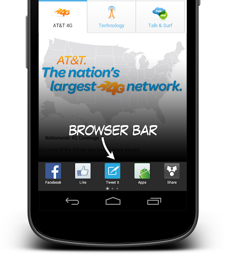 AT T Browser Bar