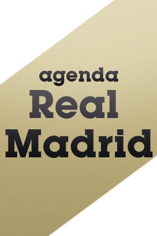Agenda Real Madrid