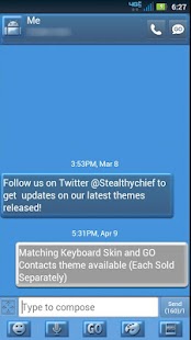 How to install GO SMS Royal Blue Pearl Theme patch 1.1 apk for bluestacks