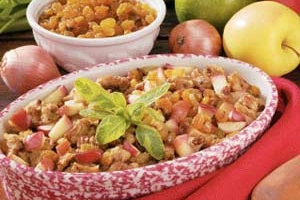 Baked Apple-Raisin Stuffing