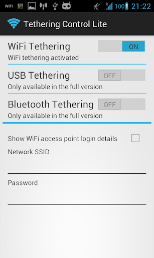 Tethering Control Lite