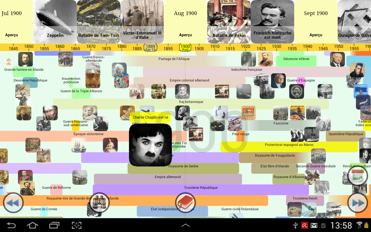 Android application World History screenshort