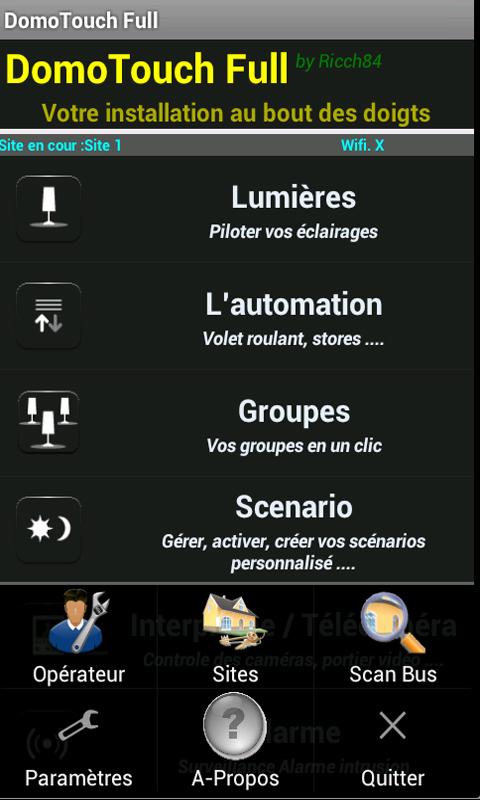 Android application DomoTouch Full screenshort