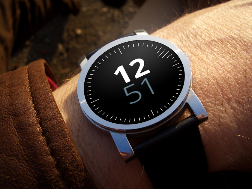 Digital Wave Watch Face Screen 1
