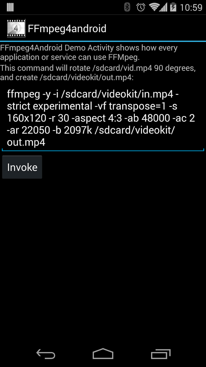 FFmpeg 4 Android Screen 2