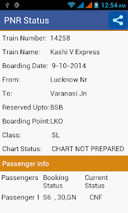 PNR Status Info Indian Railway Screenshots 4