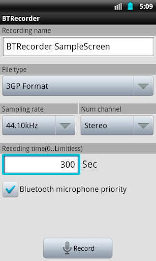 BT Recorder
