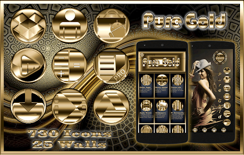 How to mod Pure Gold Icon Pack 2.0 mod apk for bluestacks
