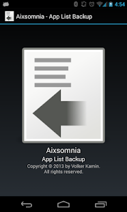 Aixsomnia - App List Backup Screenshots 6