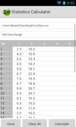 Statistics Calculator