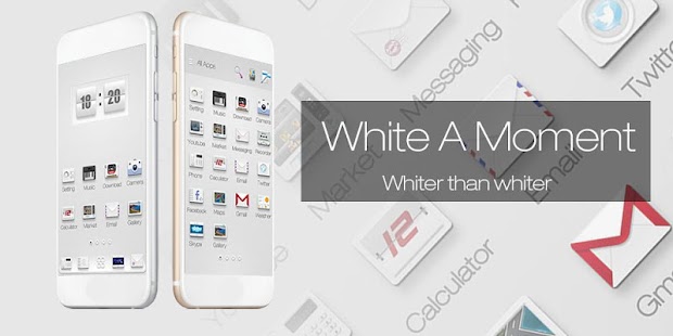 Free Download White A Moment GO Theme APK