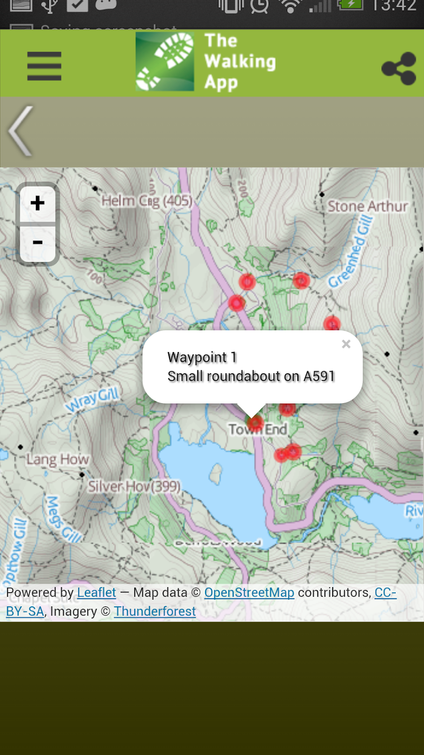 The Walking App Screen 3