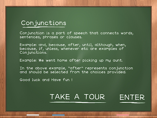 Android application English Conjunctions For Kids screenshort