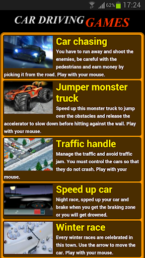 Car driving games