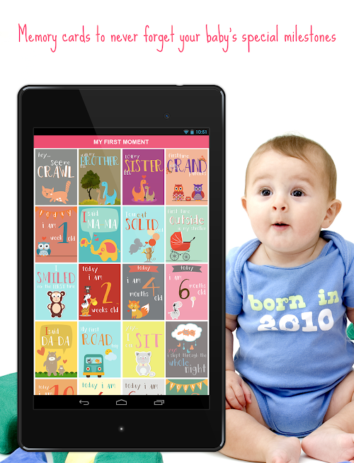 Android application My First Moment screenshort