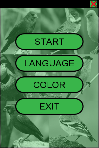 Android application Sound of Bird screenshort