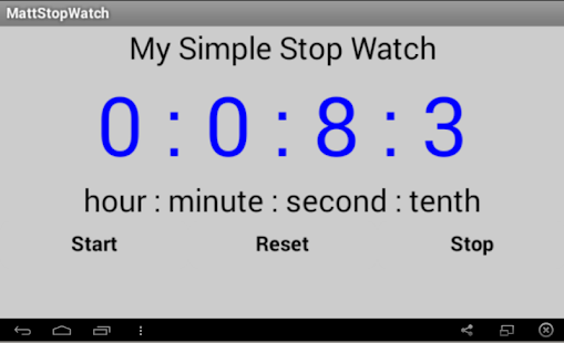 Free Download Simple Stop Watch APK for PC
