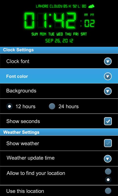 Digital Alarm Clock Pro - screenshot