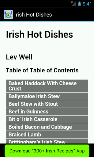 Irish Hot Dishes