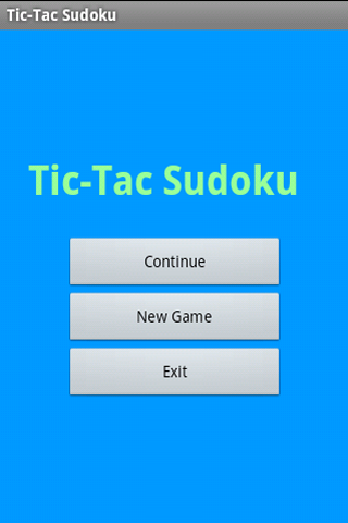 Tic-Tac Sudoku