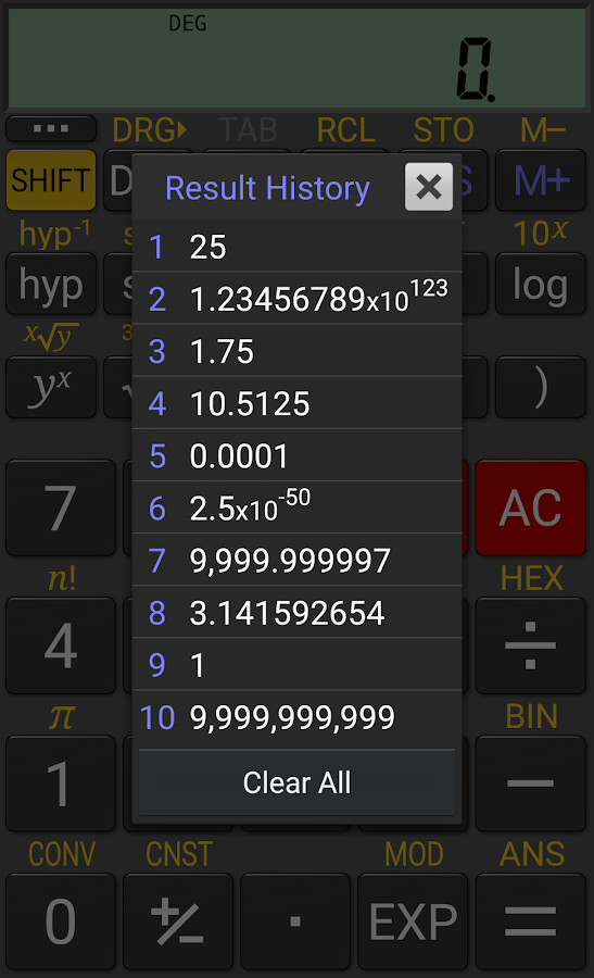  RealCalc Scientific Calculator: captura de pantalla 