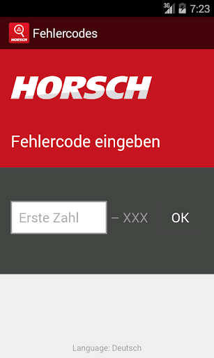 HORSCH Fehlercodes