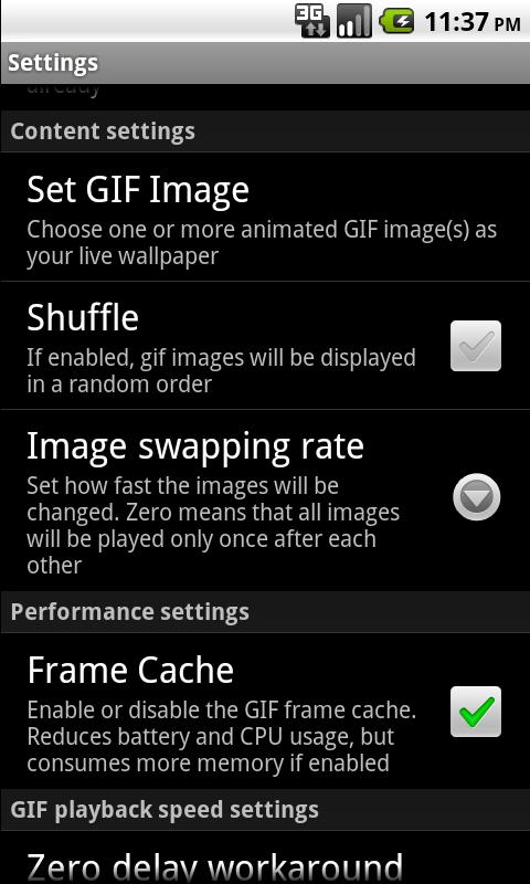 Android application AnimGIF Live Wallpaper 2 Lite screenshort