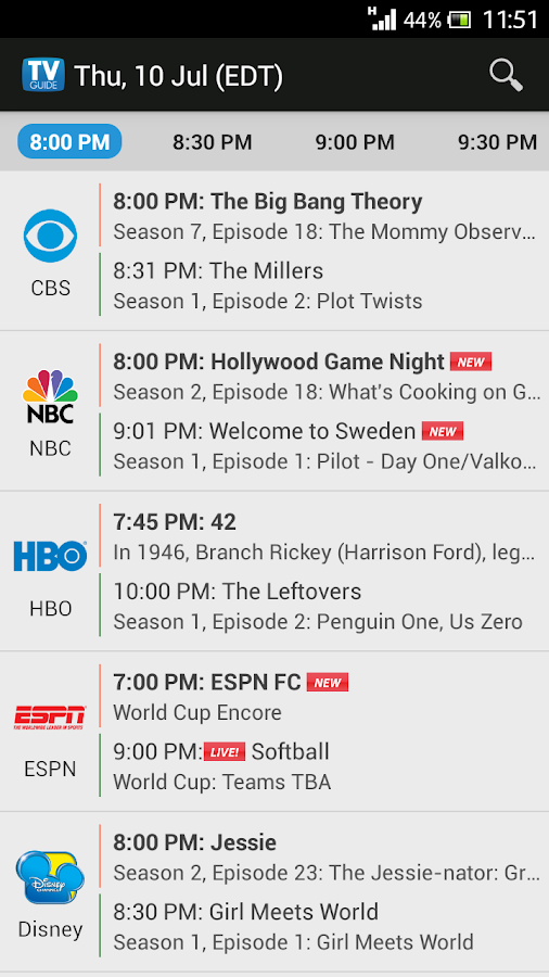 TV Listings Guide Android Apps on Google Play