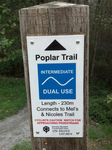 Poplar Trail Marker