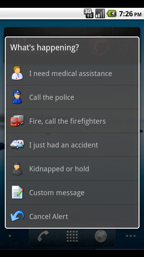 Emergency Live Tracker Screen 2