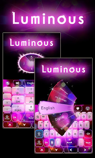 Luminous GO Keyboard Theme