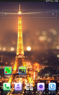 Paris Night Eiffel Tower Theme Screenshots 1