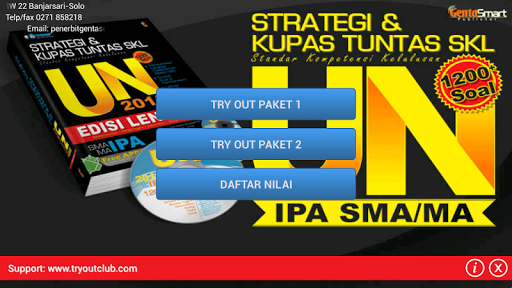 Tryout UN SMA IPA Genta Smart