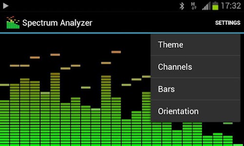 Android application Spectrum Analyzer 2 screenshort