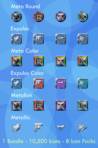 Metal 8 Icon Pack Bundle