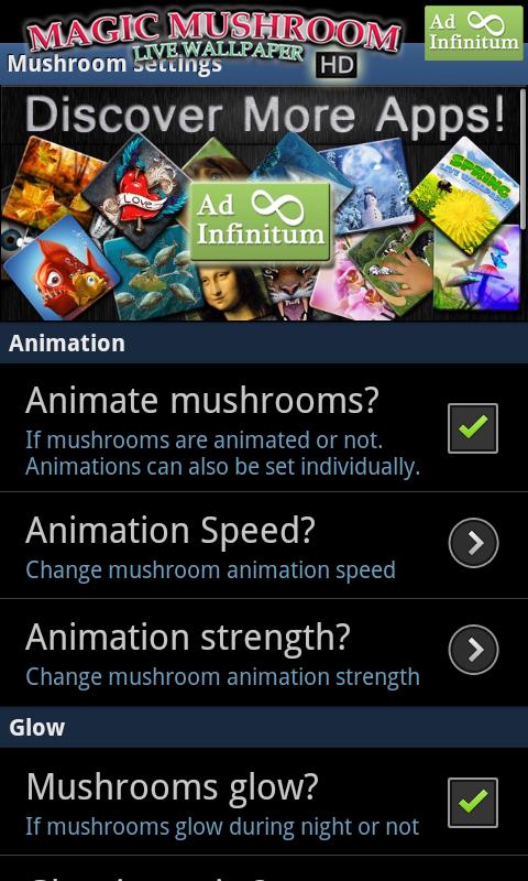 Magic Mushrooms LWP HD Screen 3