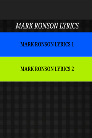 M. Ronson - Just The Lyrics