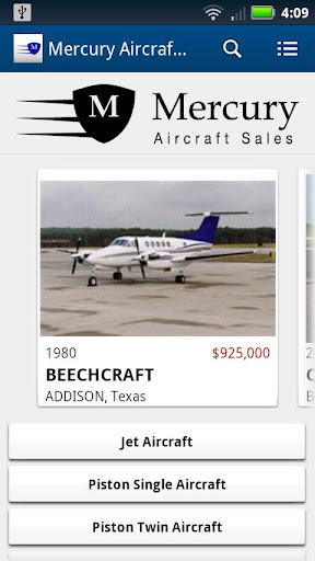 Mercury Aircraft Sales