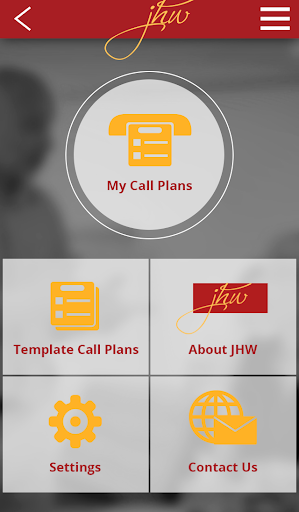 JHW Call Plan