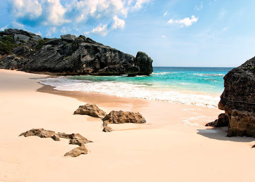 beach-rocks-Bermuda - Bermuda features a wealth of spectacular, uncrowded beaches.