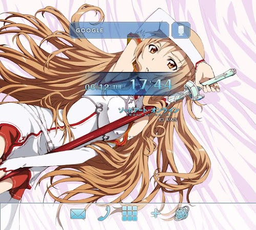 Android application ソードアート・オンライン（アニメ）　きせかえテーマ2 screenshort