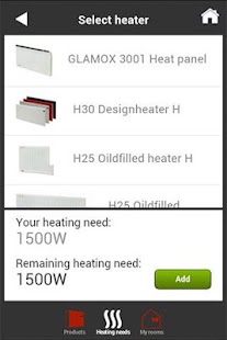 Glamox Heating Screenshots 2