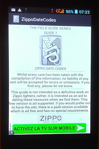 The Guide to Zippo Date Codes