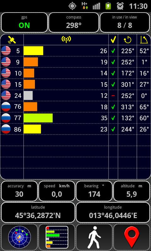 AndroiTS GPS Test Pro Screen 2