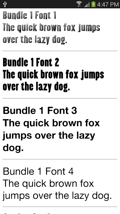 Android application Fonts for Samsung 1000+ screenshort