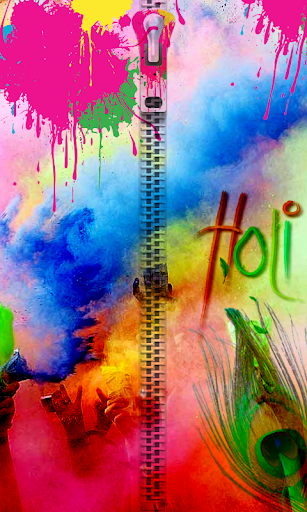 Holi Zip Lock Screen