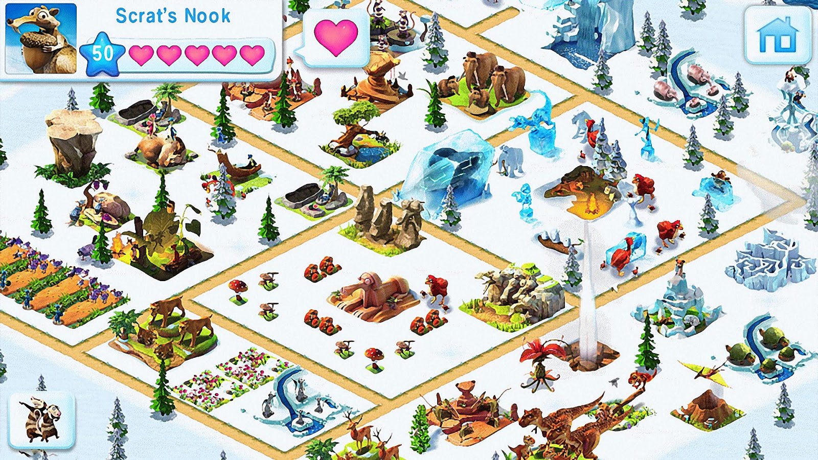 comment avoir plus de gland dans ice age village