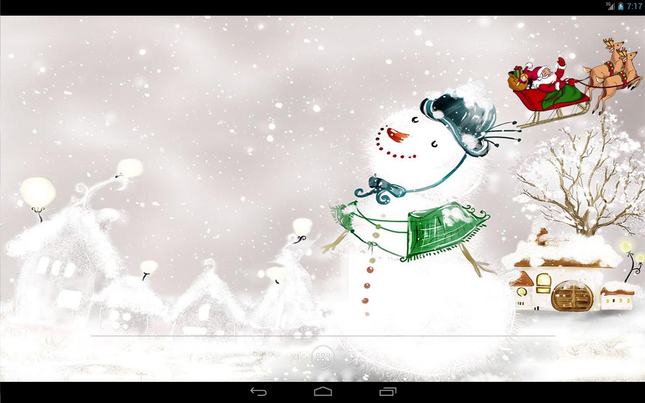 Christmas Snow Live Wallpaper Apl Android Di Google Play