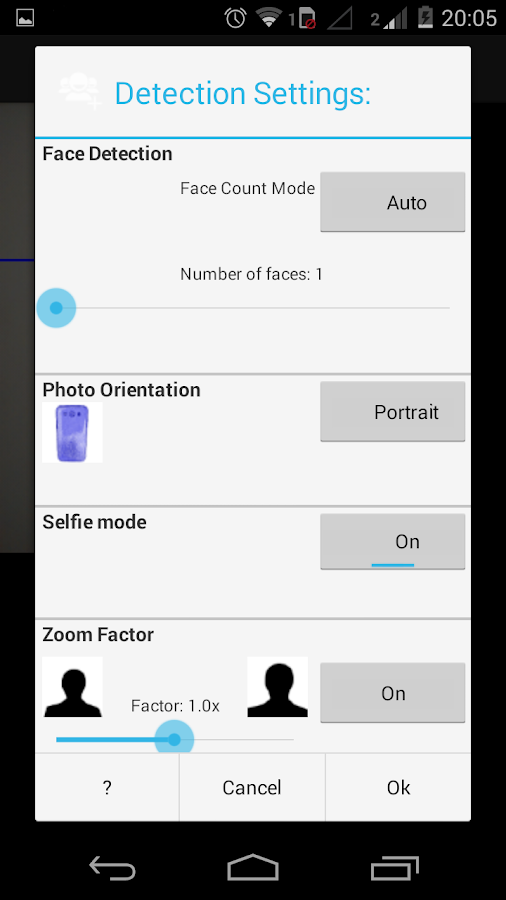 Smart Selfie app
