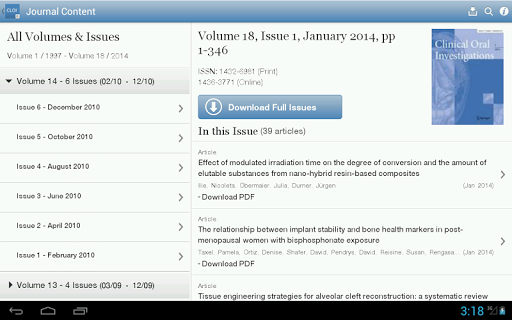 【免費書籍App】Clinical Oral Investigations-APP點子